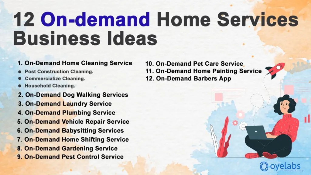 12 Best On-demand Home Services Business Ideas For Entrepreneurs