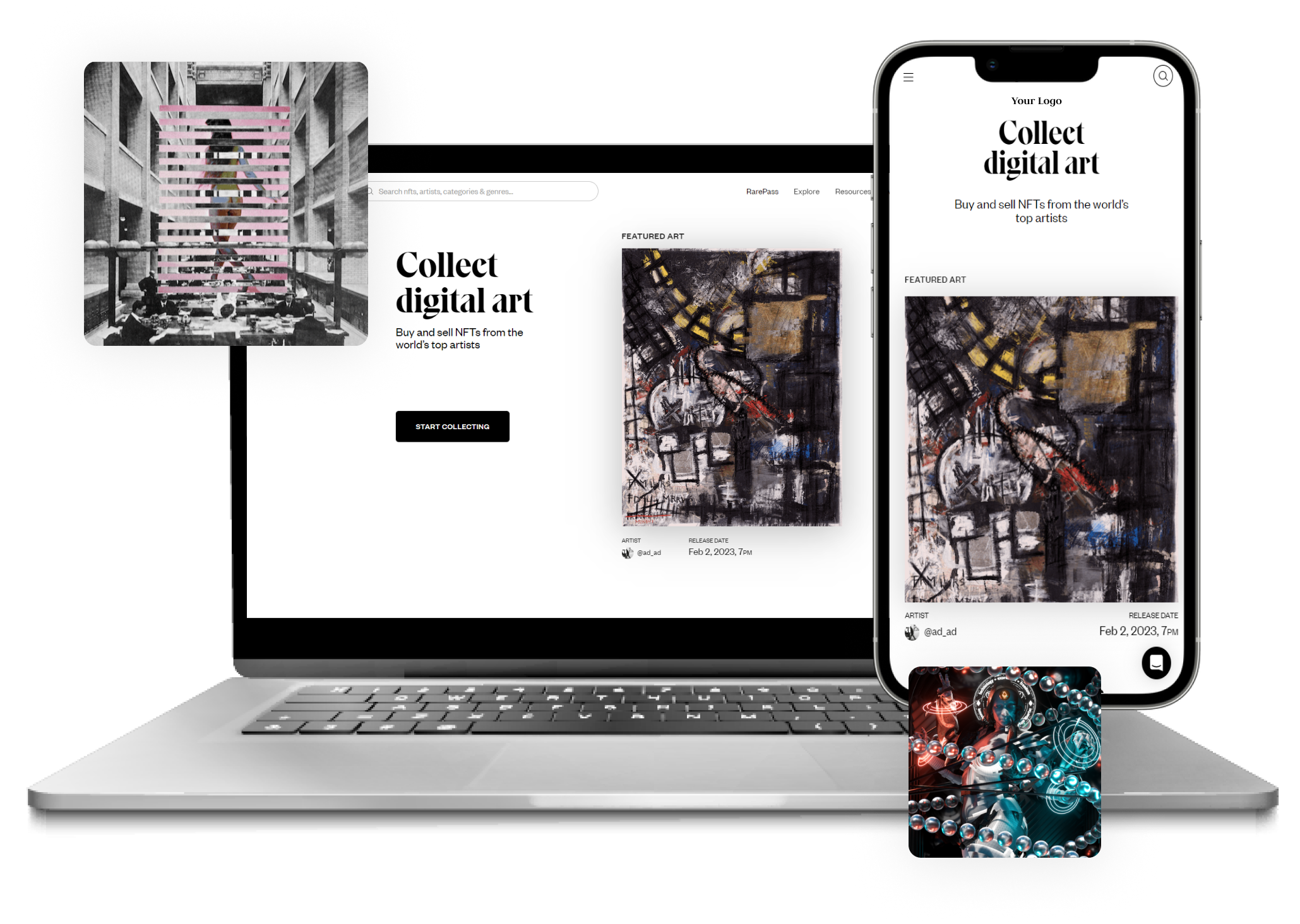 SuperRare clone app development process