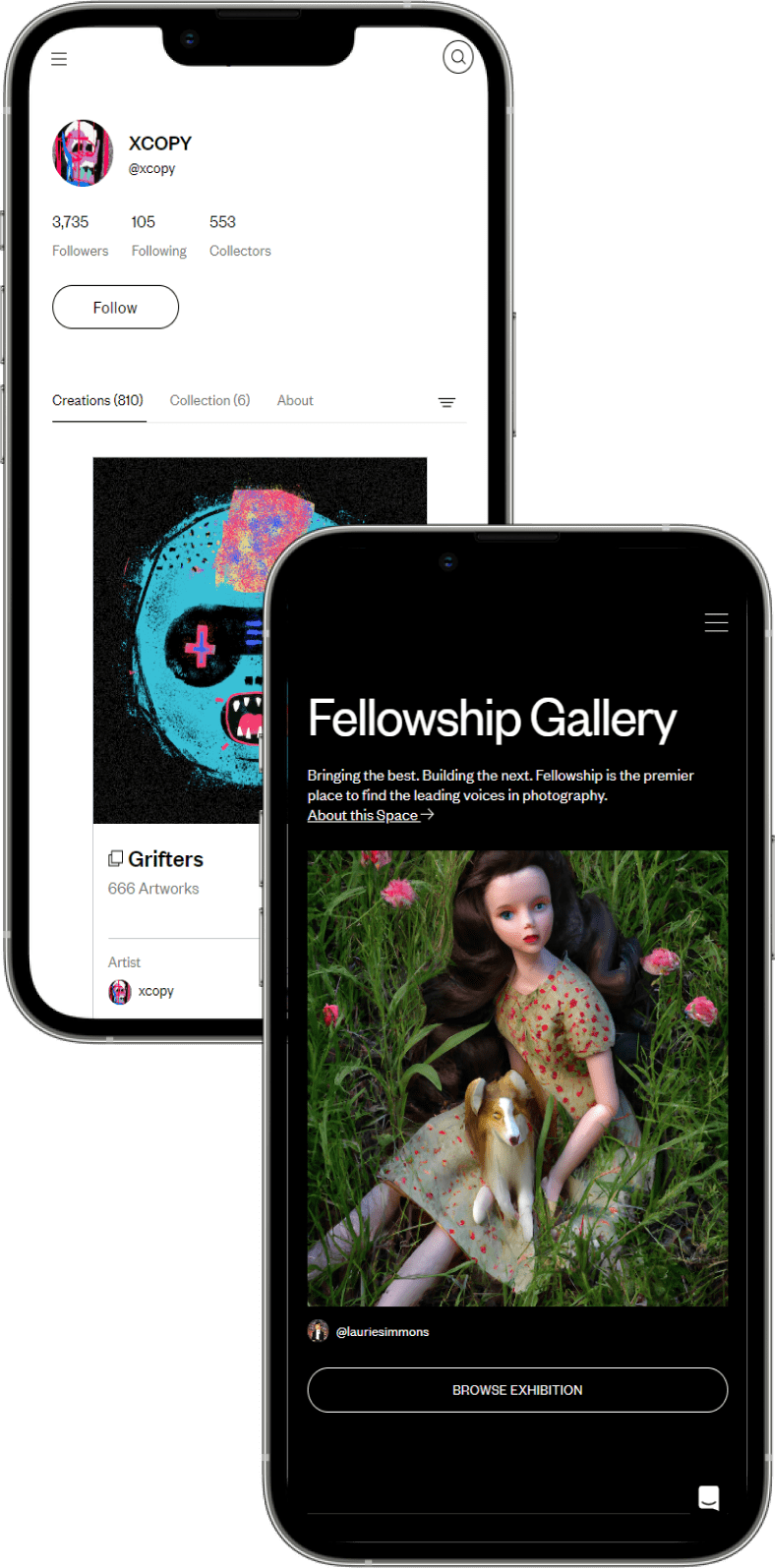 SuperRare Clone - NFT Marketplace app features