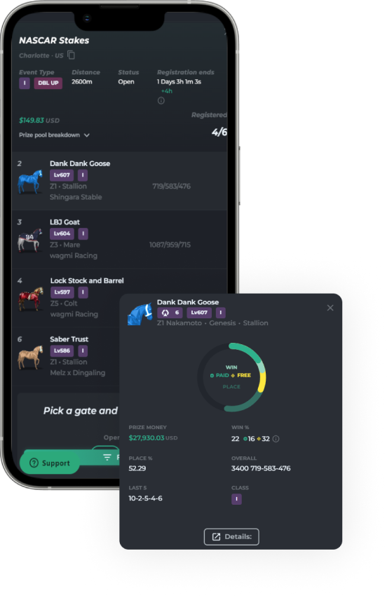 Zed Run Clone App- Features for Admin