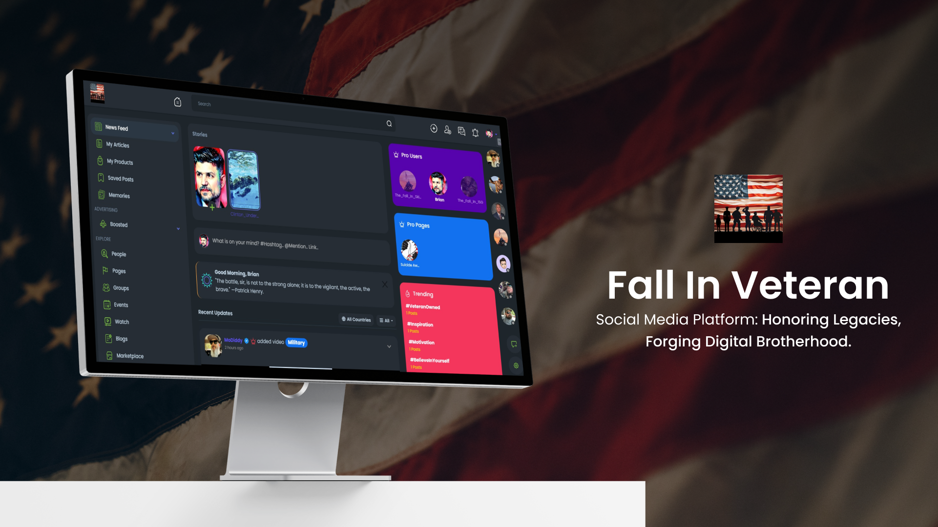 Fall in veteran
