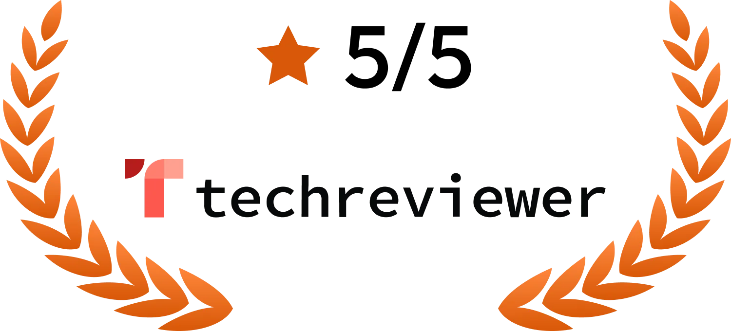 5 Star Rating on TechReviwer