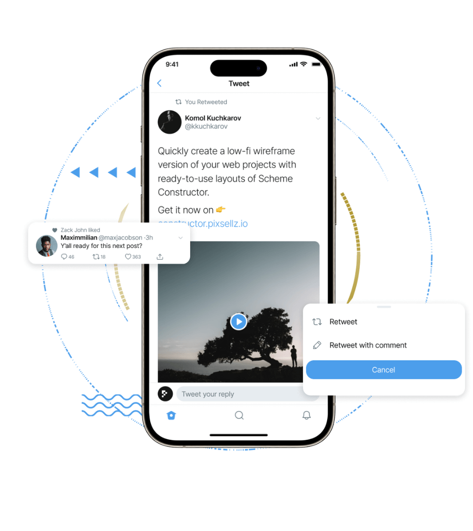 Bluesky clone admin panel feature