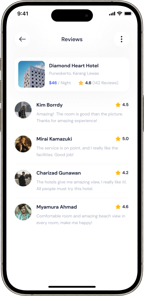 9flats Clone Feedback and Rating Screen