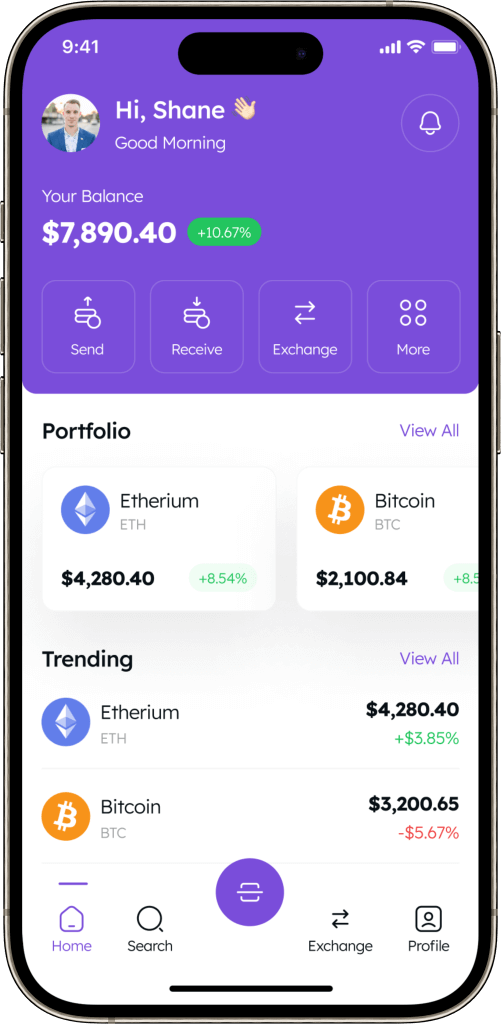 Remitano Clone home screen