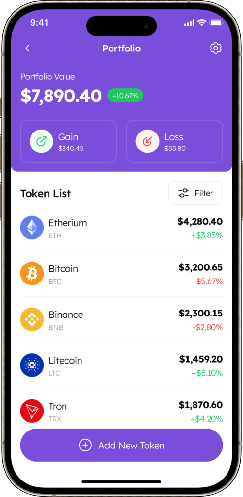 Remitano Clone portfolio screen