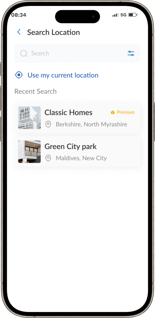 Wimdu Clone Location Screen