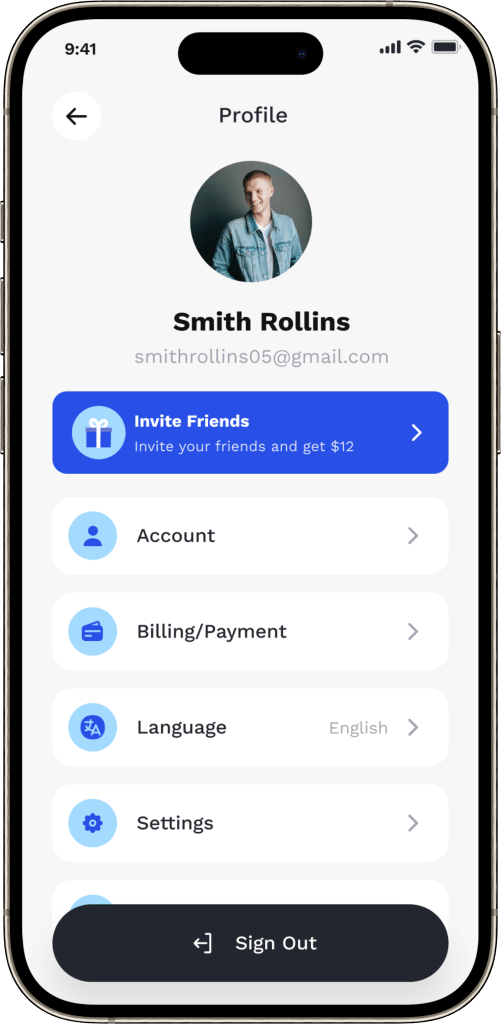Coinbase Clone User Dasboard Screen