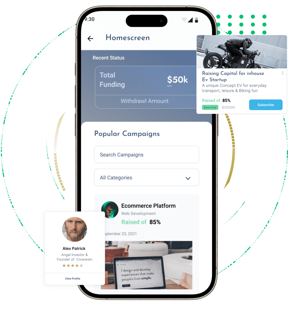 Kickstarter Clone Features for Investors