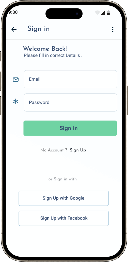 Kickstarter Clone Sign In Screen
