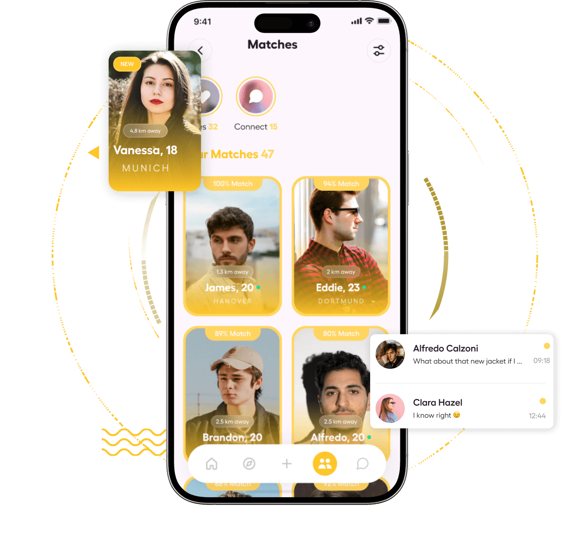 Bumble clone advanced features for users