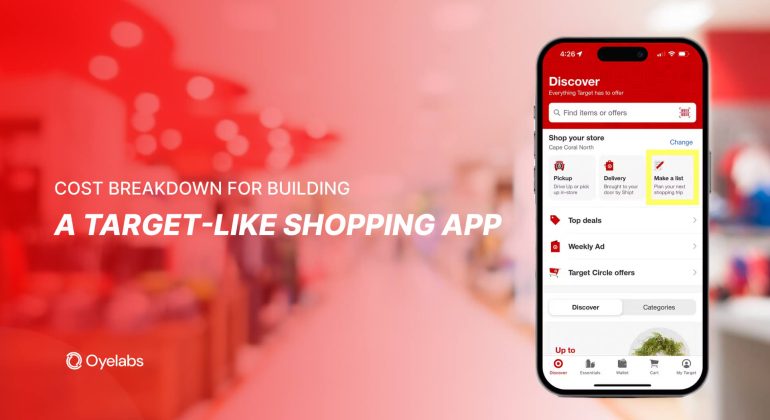 Cost Breakdown for Building a Target-Like Shopping App