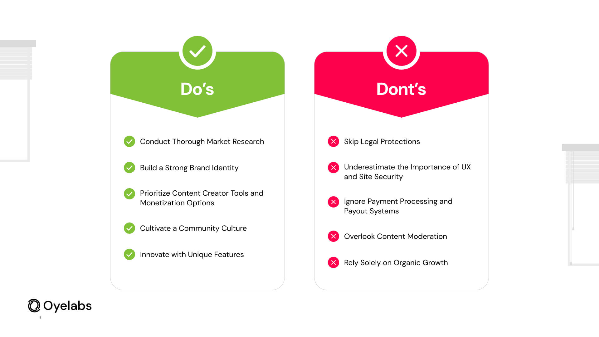 Do's and Don'ts for Subscription Platforms