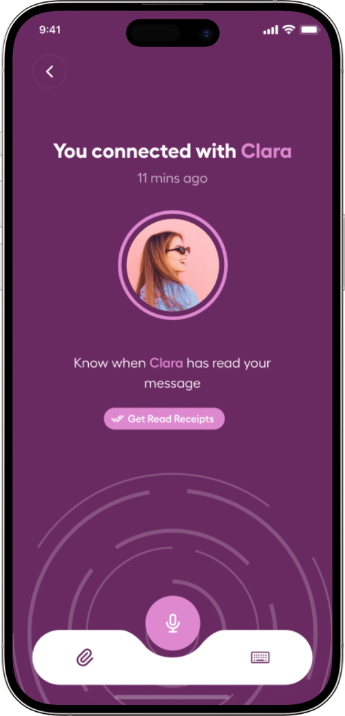 Hinge clone you are connected with screen
