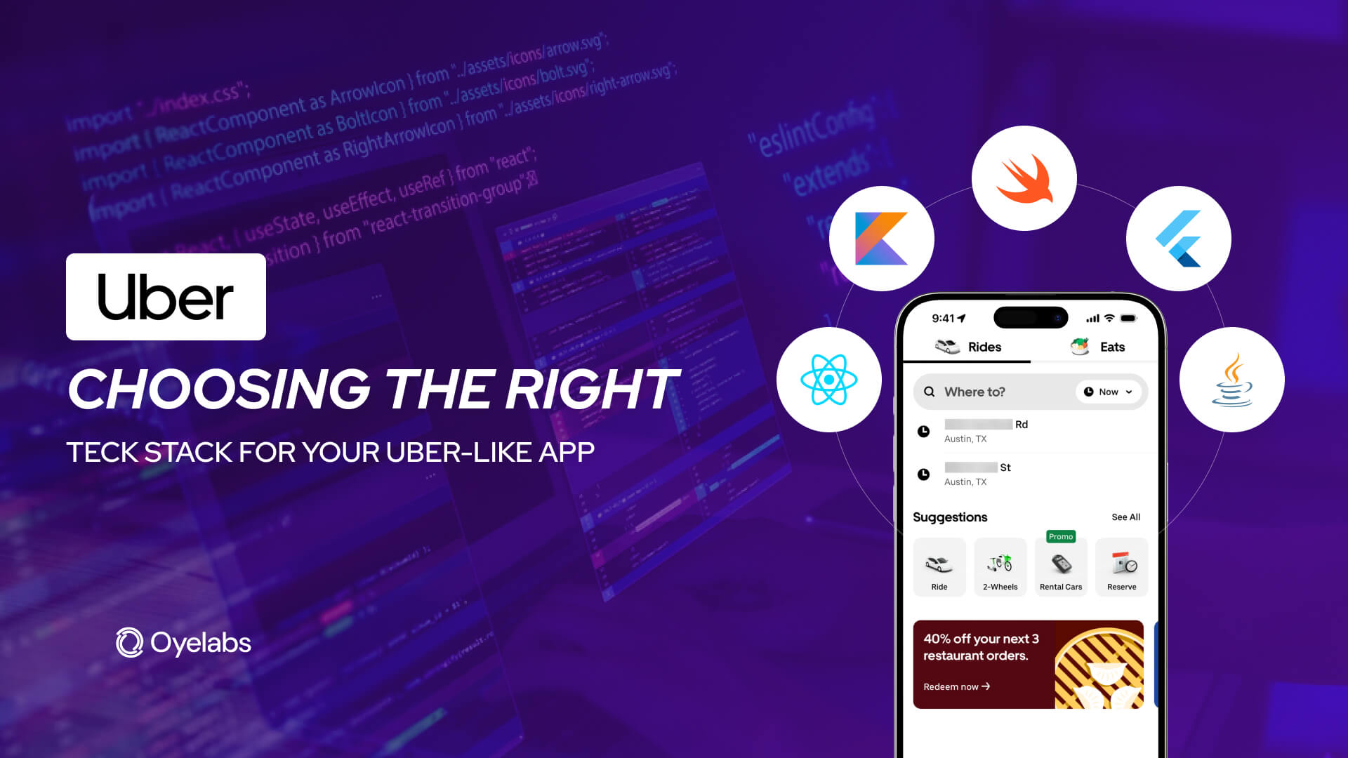 Choosing the Right Tech Stack for Your Uber-Like App