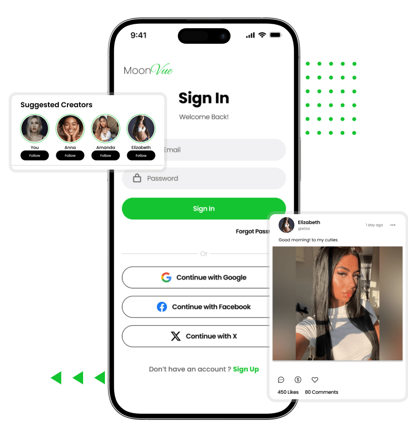 Fanvue-like platform features for fans