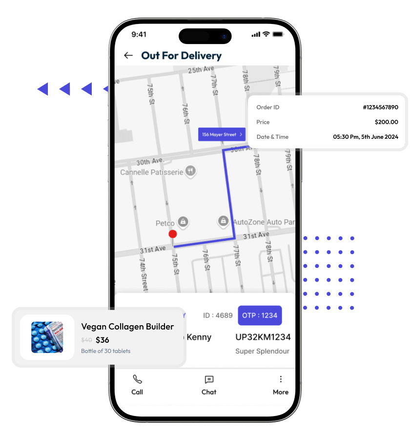 Medicine delivery app features for drivers