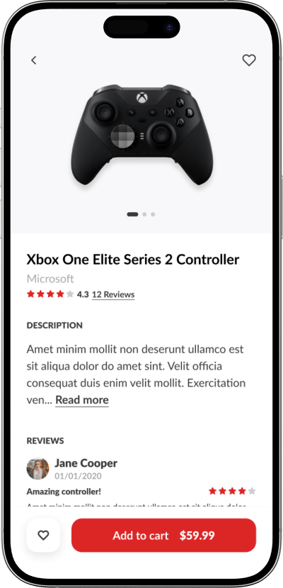 Temu clone product details screen