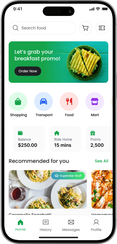 Grab clone homescreen