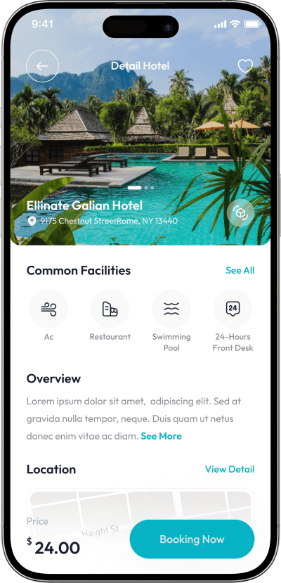 Jovago clone hotel details screen