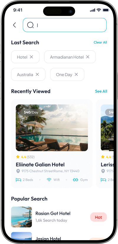 Jovago clone search screen