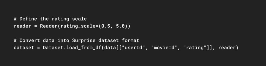 Train a Collaborative Filtering Model code1