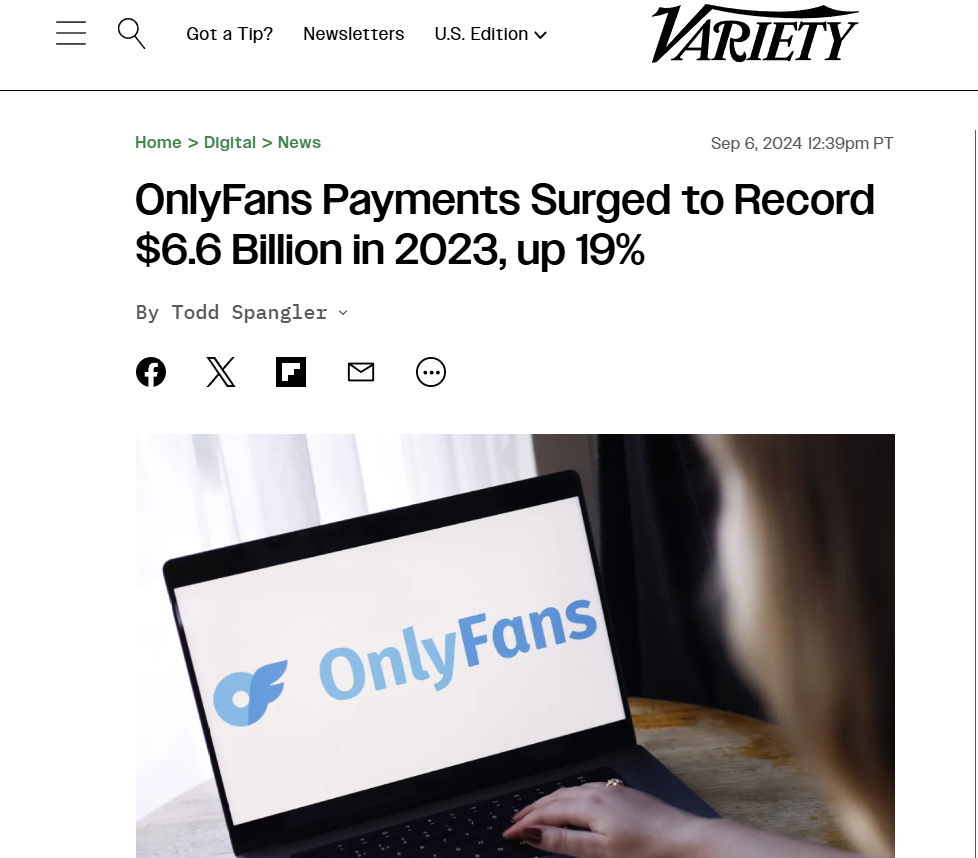 OnlyFans generated over $5.6 billion in revenue in 2023