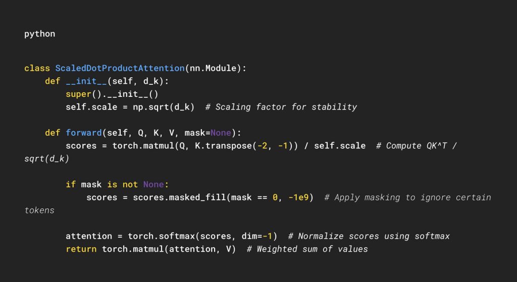 Scaled Dot-Product Attention