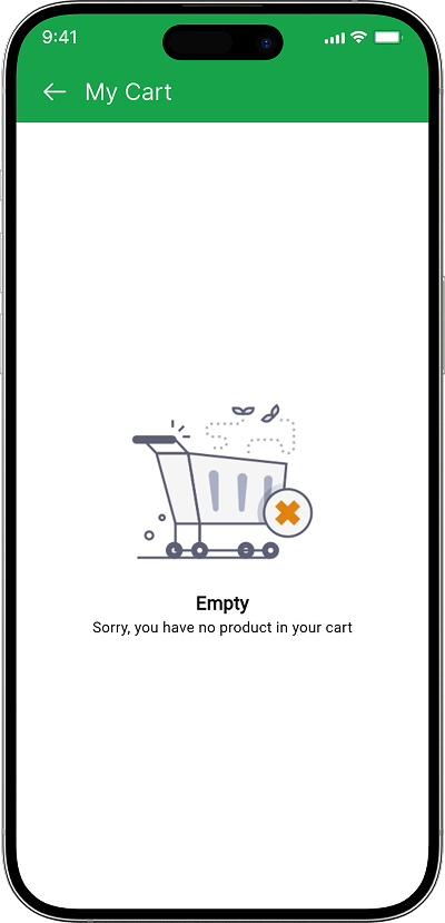 Super app my cart screen