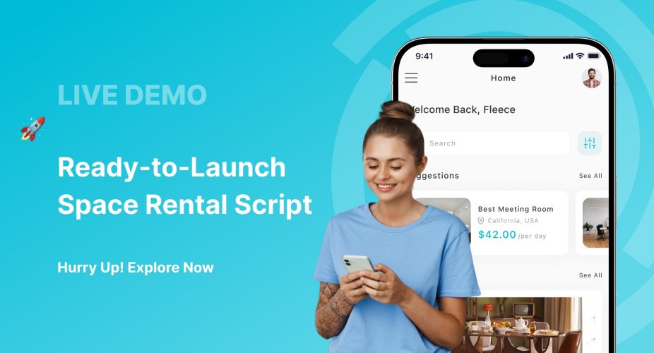 View Live space rental script demo