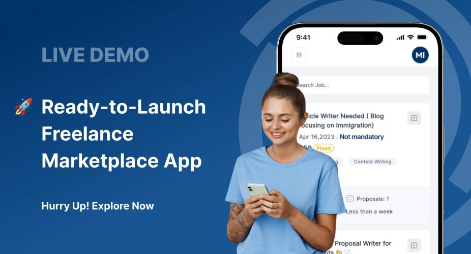 View live freelance marketplace app script demo