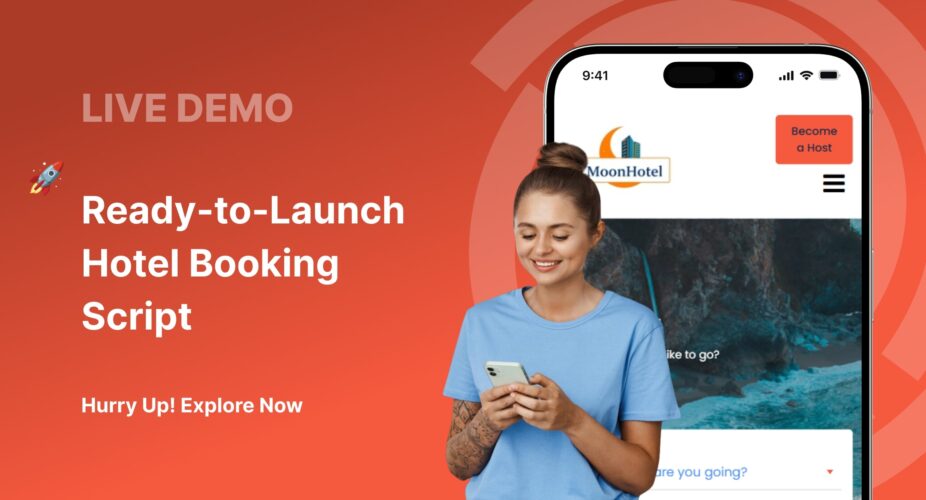 View live hotel booking script demo