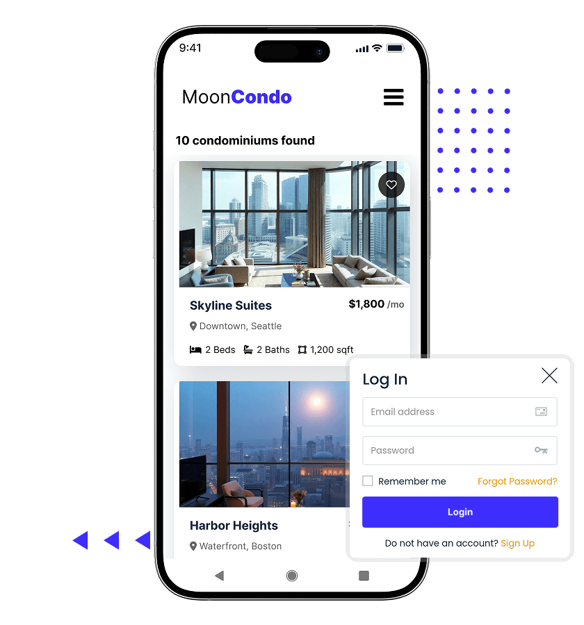 Condo rental script condo overview and easy login features