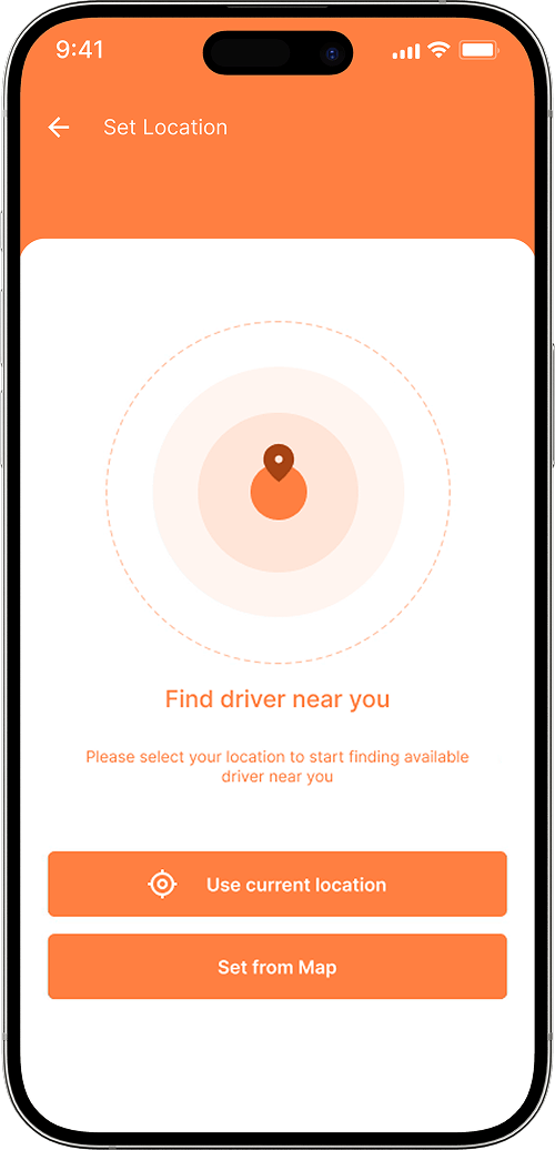 DiDi clone find a new driver screen