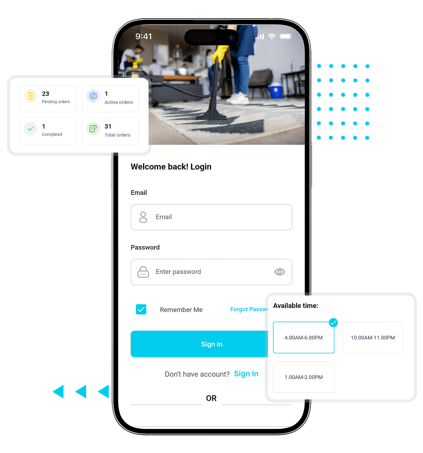 Handy clone easy login feature