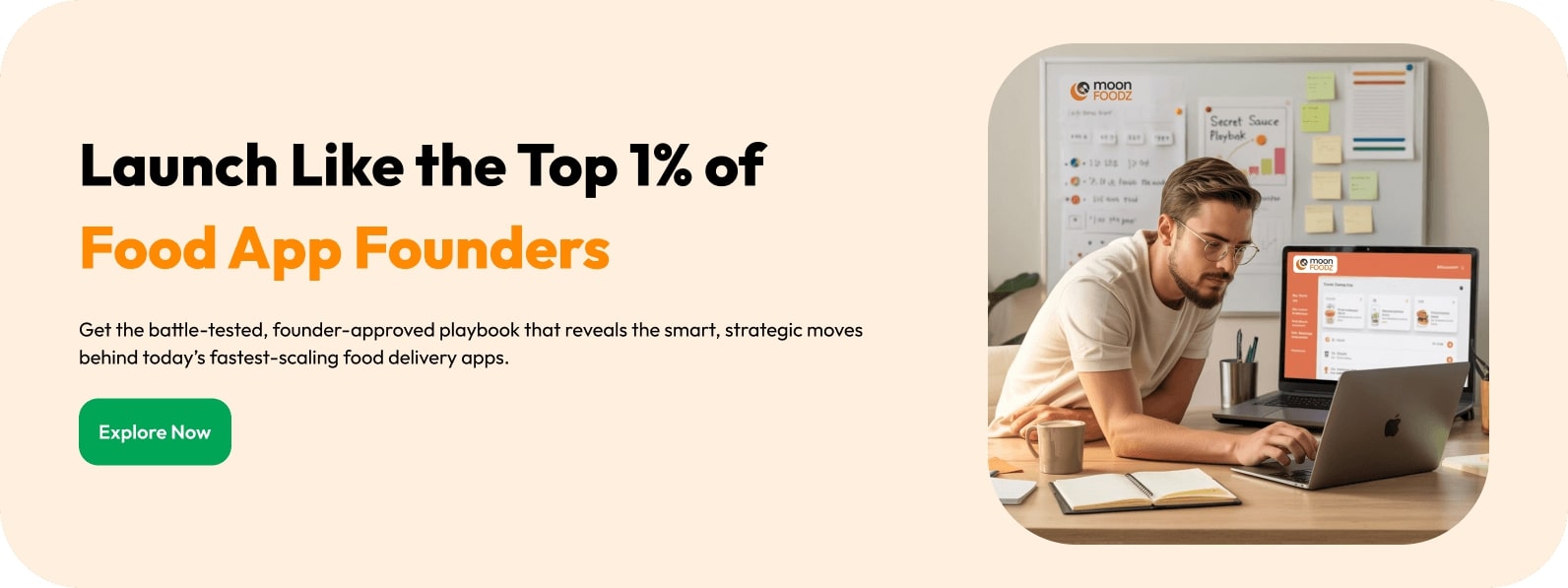 Launch similar to the top 1 percent of food delivery app founders