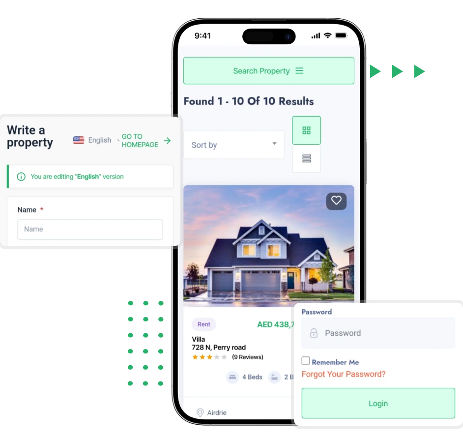 Bayut clone property listing feature
