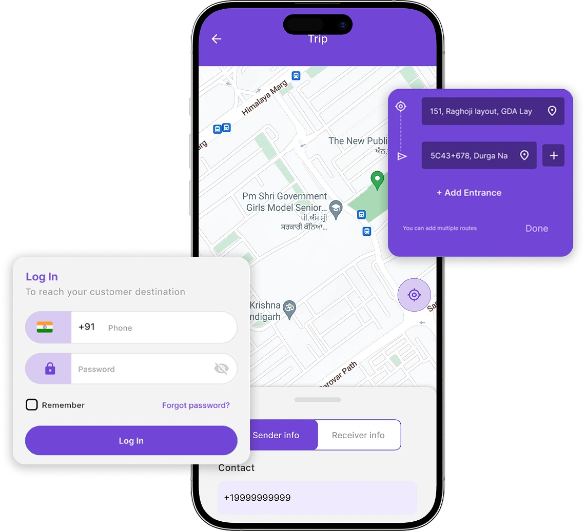 Cabify clone easy login and map navigation features