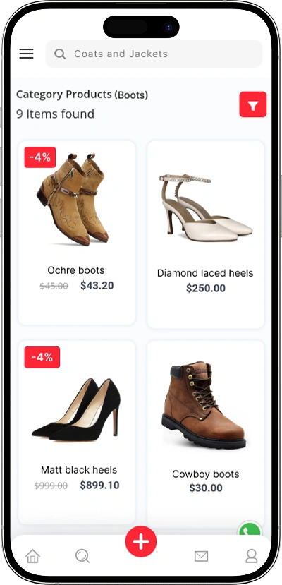 Carousell clone category products screen