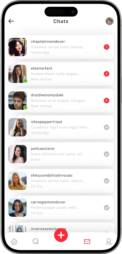 Carousell clone inbox screen