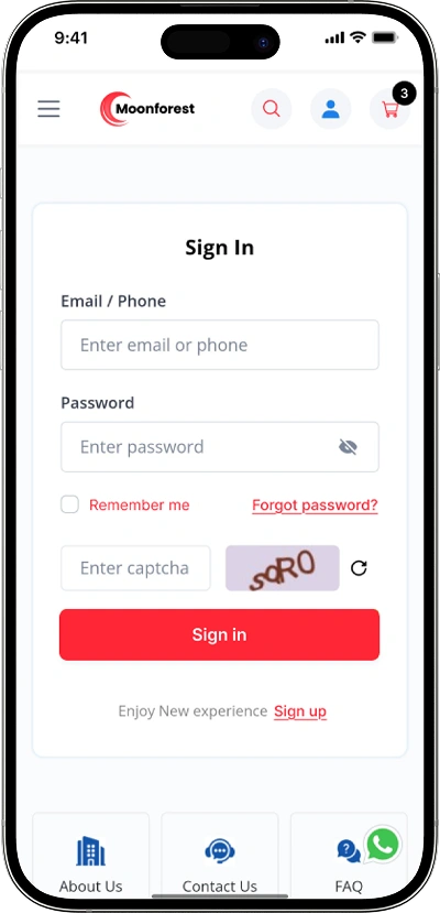 Carousell clone login screen
