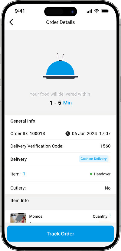 Favor clone order details screen