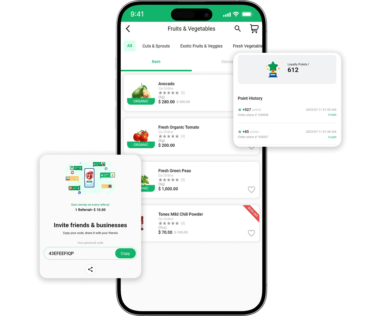 Mrsool clone categories and loyalty points features