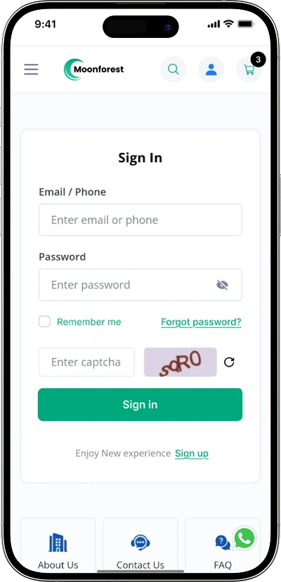 Offerup clone login screen