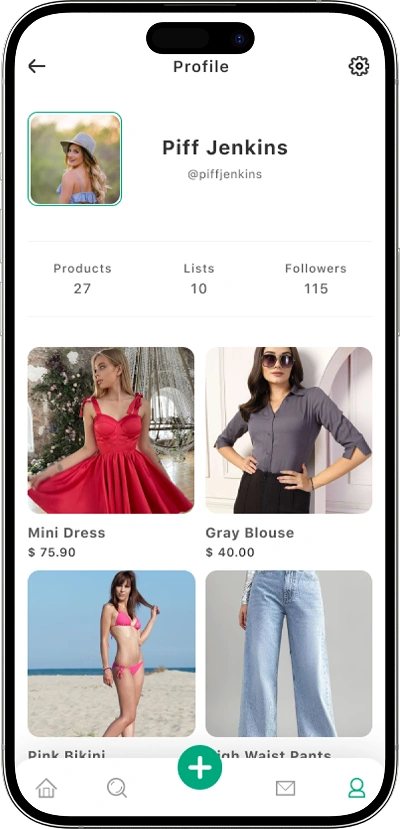 Offerup clone seller profile screen