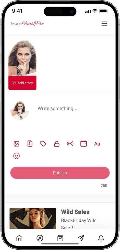 creator marketplace script post creation screen
