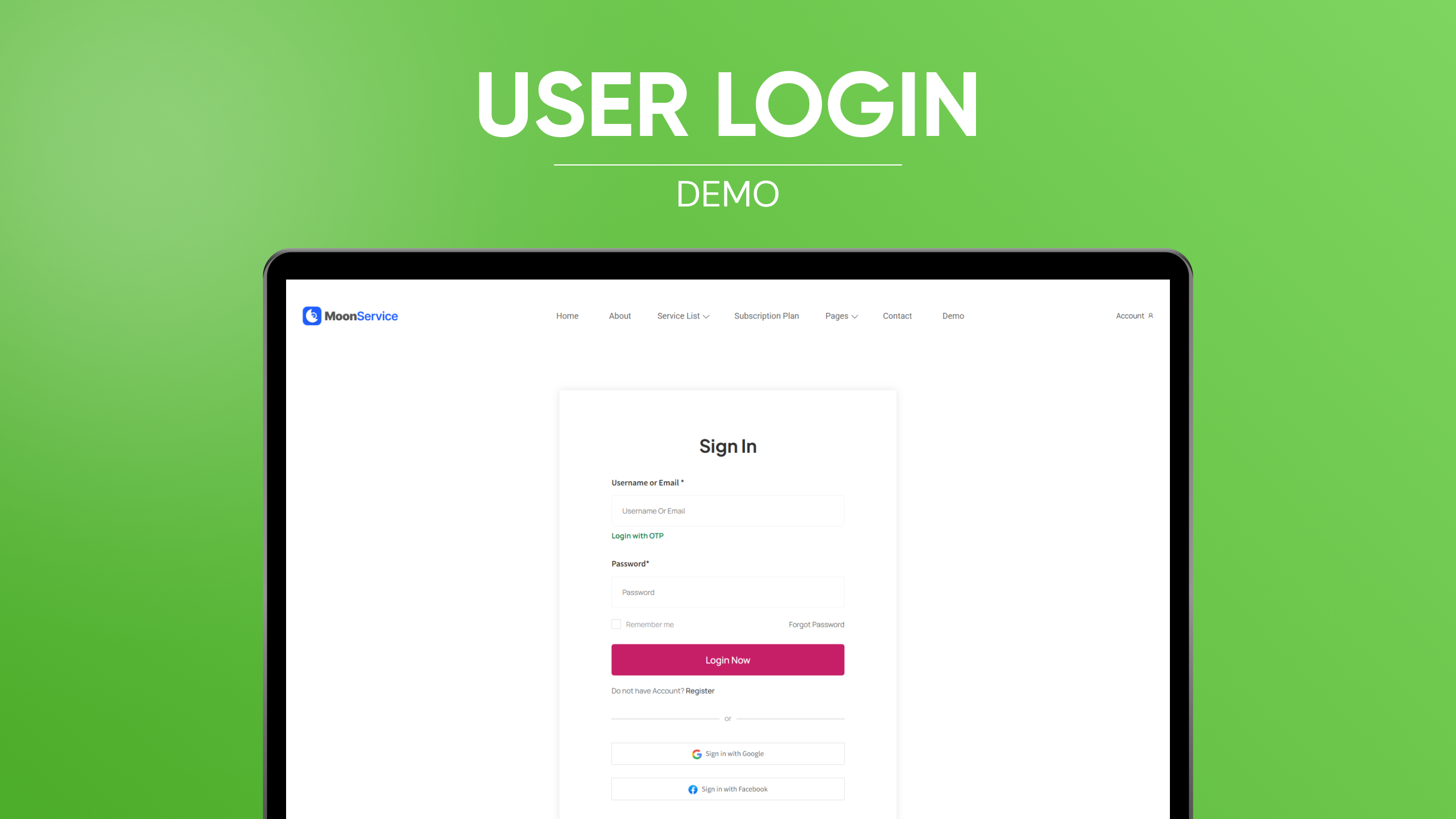 User-Login-Demo