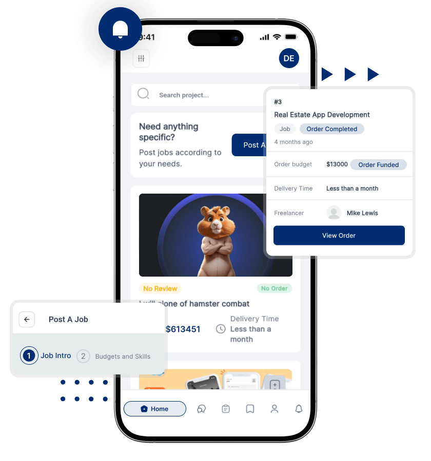 Workana clone order details, featured listings and easy job positing features