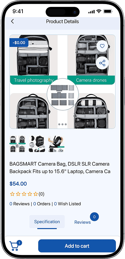 ecommece script product details name specifications ratings price