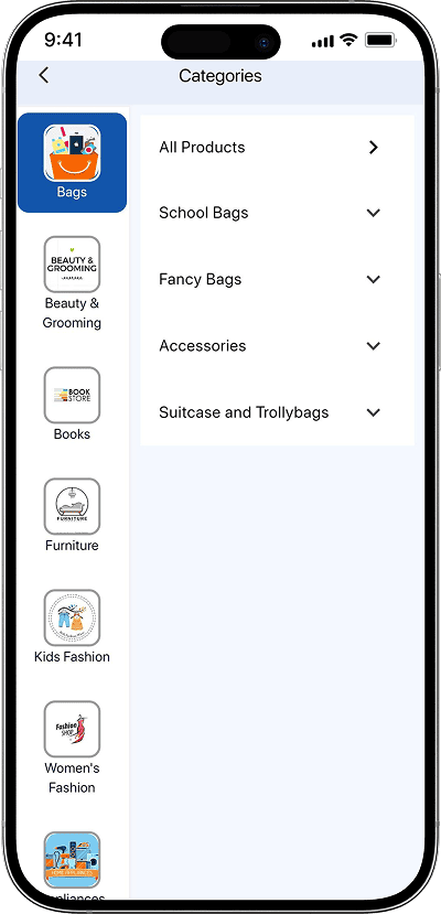 ecommerce script product categories